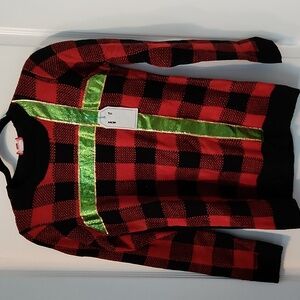 Joyland  | Red Buffalo Plaid Ugly Christmas Sweater Size Small
